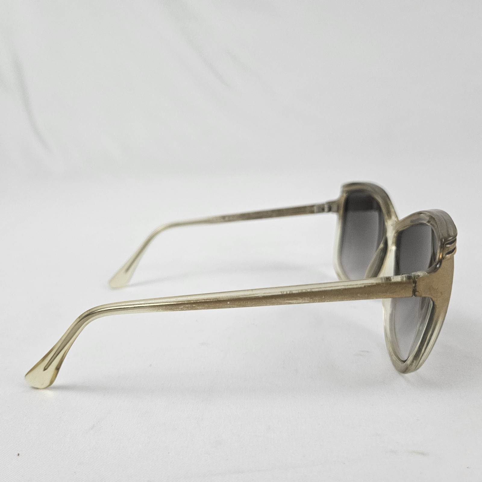 Cool Ray Sunglasses Oversized Clear Gold Butterfly Retro 1980’s Vintage