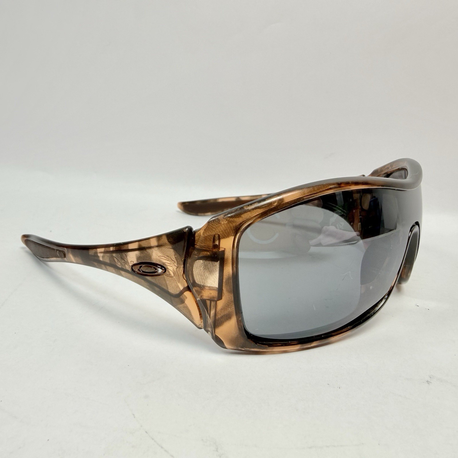 Oakley Forsake Tortoise Wrap Sunglasses USA Made One Piece Lens
