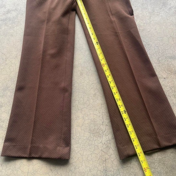 Vintage brown flared wide leg trouser pants 32″ waist
