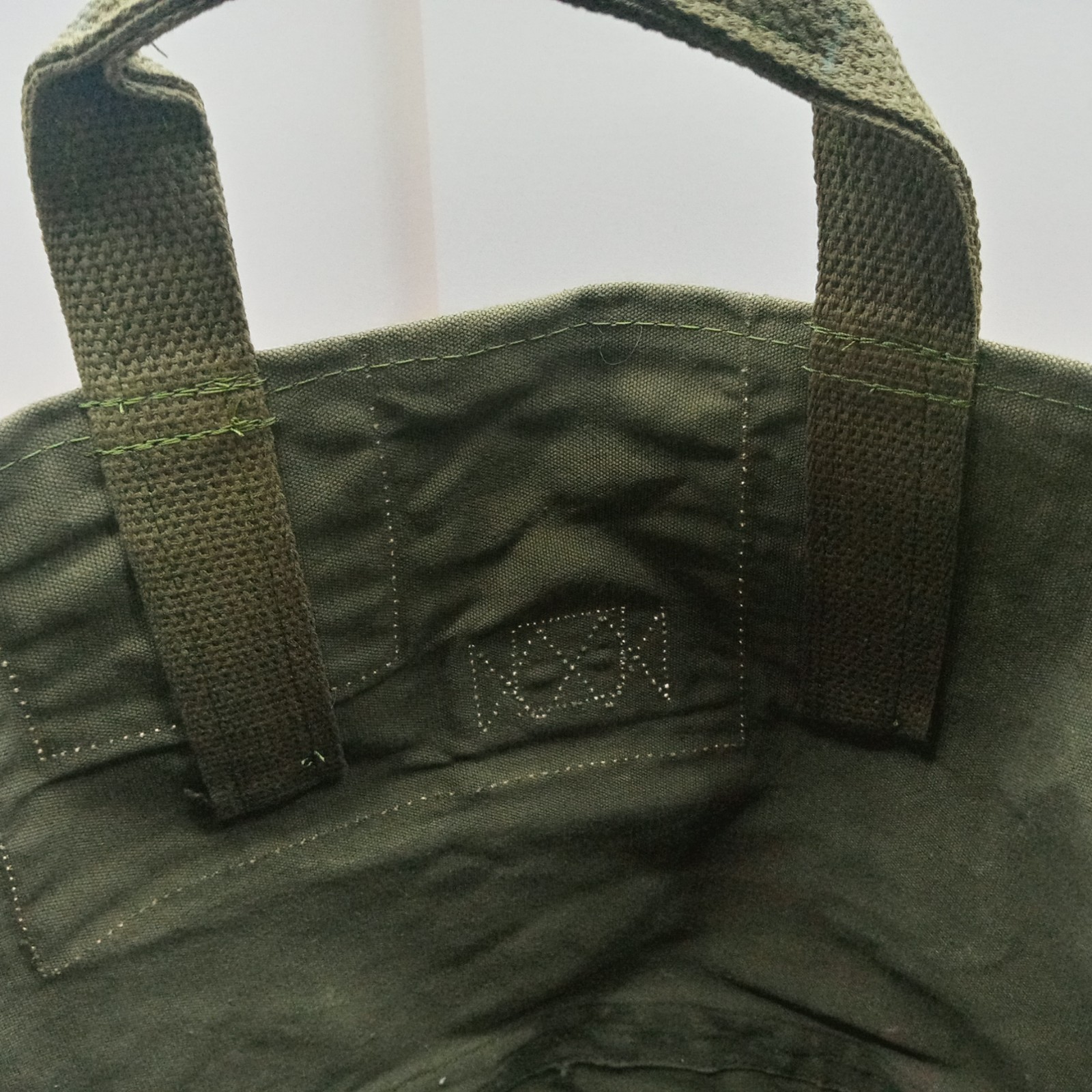 Vintage US Upcyled Duffle Bag Tote Coal Bag made with Retired US Military Duffle