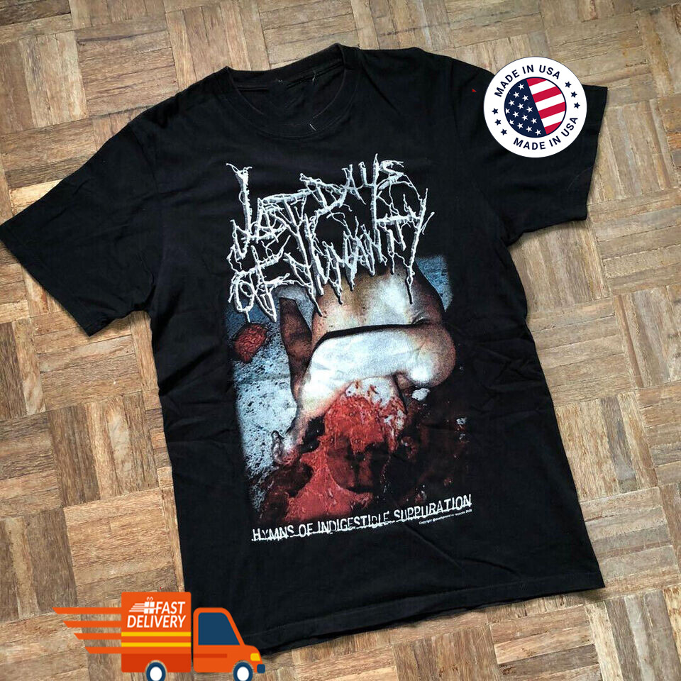 Last Days Of Humanity goregrind band Black Unisex S-3XL T-Shirt TA374