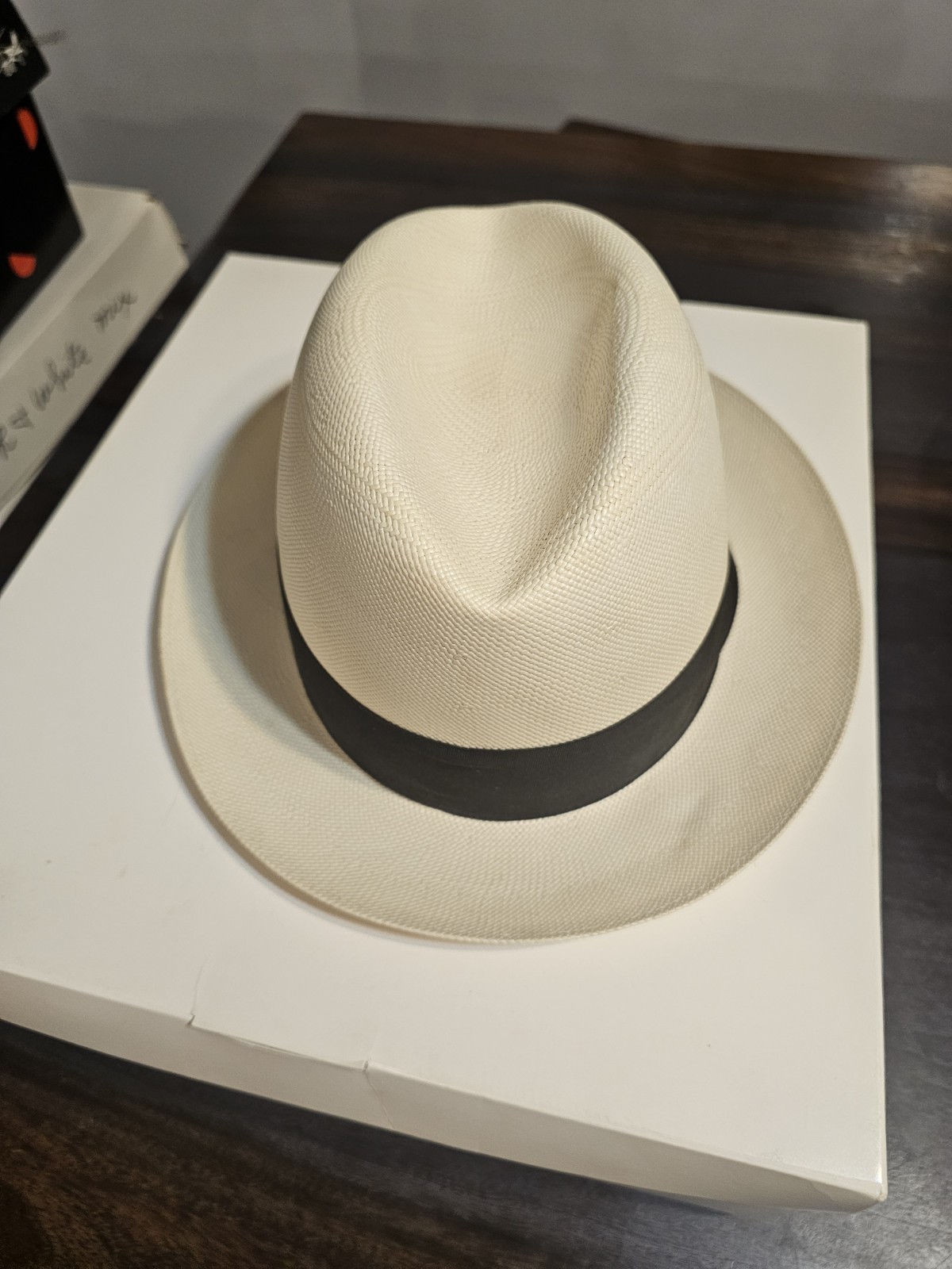 Vintage Dobbs Fifth Avenue New York Hat. Genuine Shantung Panama