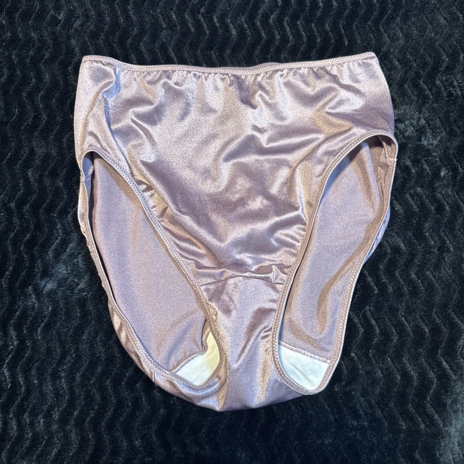 NWOT VINTAGE WARNERS SECOND SKIN SATIN XL BRIEF GUSSET HI CUT Y2K 90s