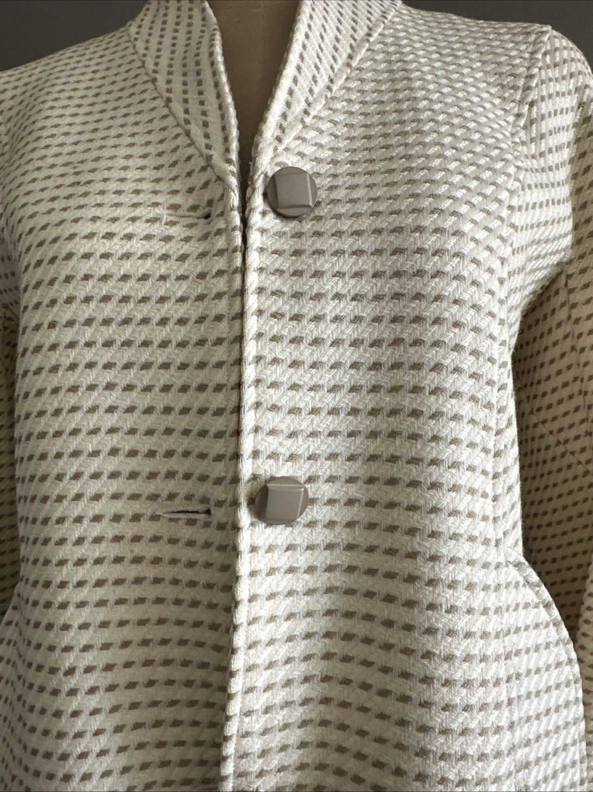 COURREGES VINTAGE 80s PARIS WOOL Jacket & Skirt Suit Size 0 (FR) Sz 6