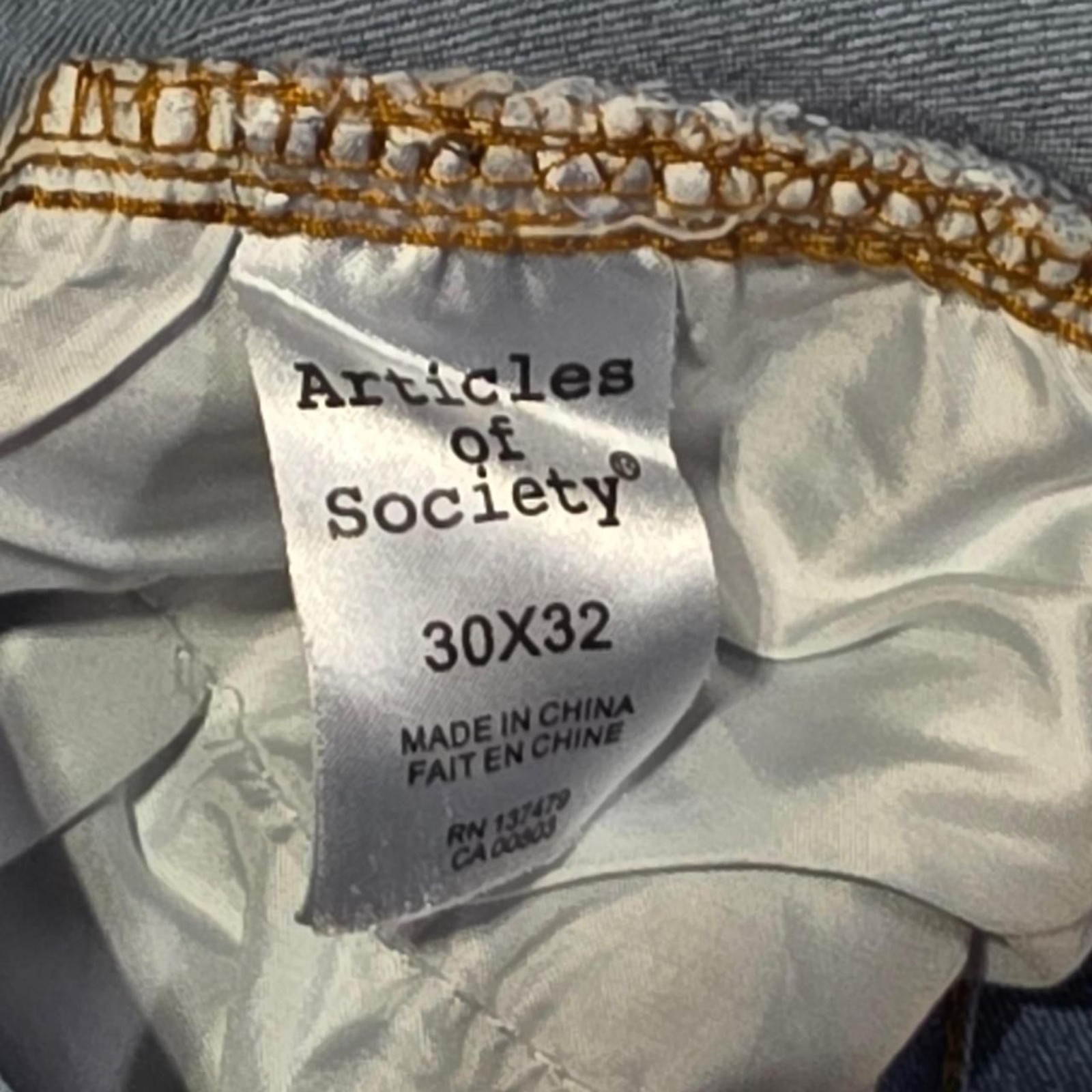 Articles of Society men’s blue denim jeans Size 30