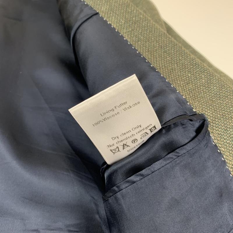 mens navy boot blazer khaki silk/linen 42/XL/50