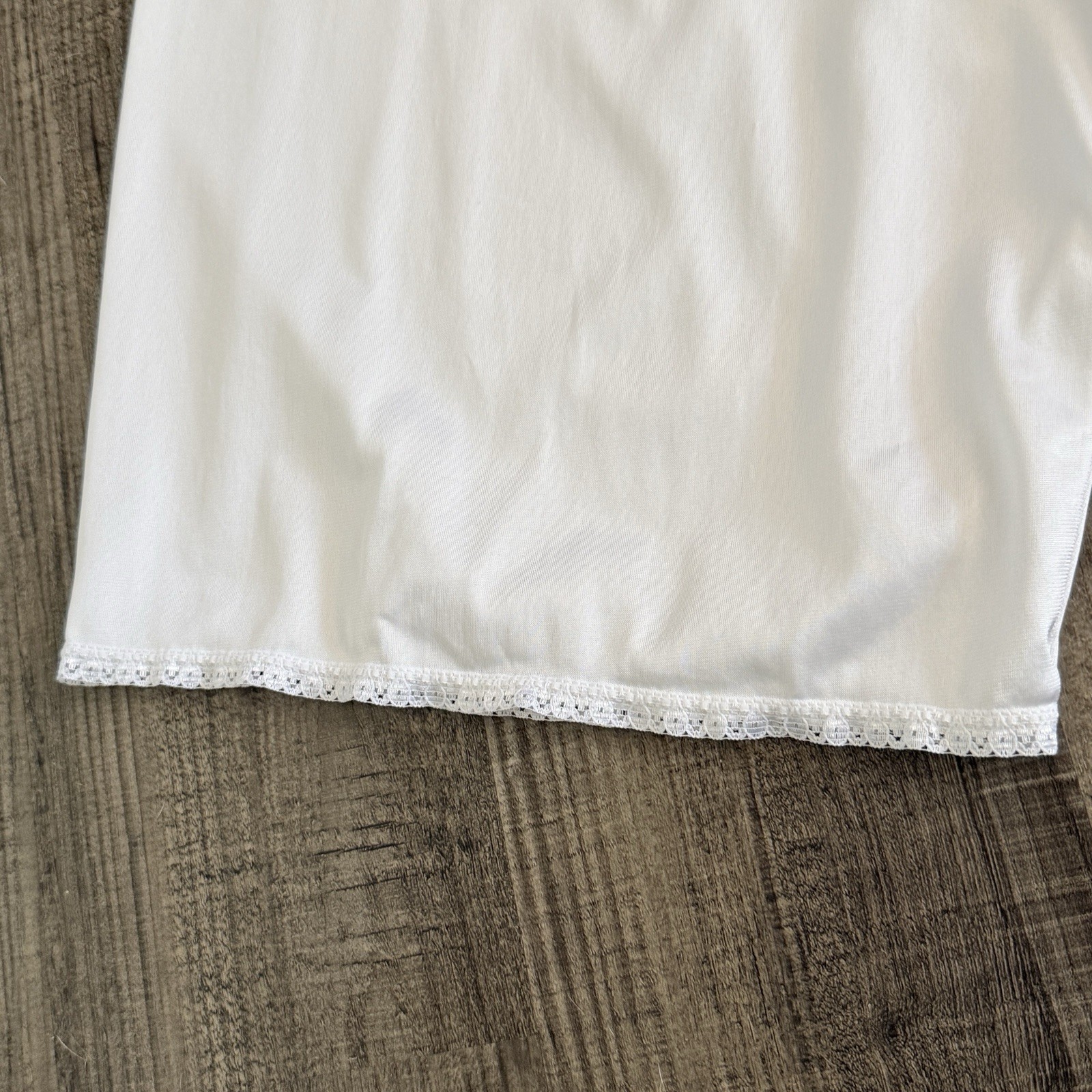 Vtg Bali White Nylon Satin Bloomers Sz L Coquette Cottagecore