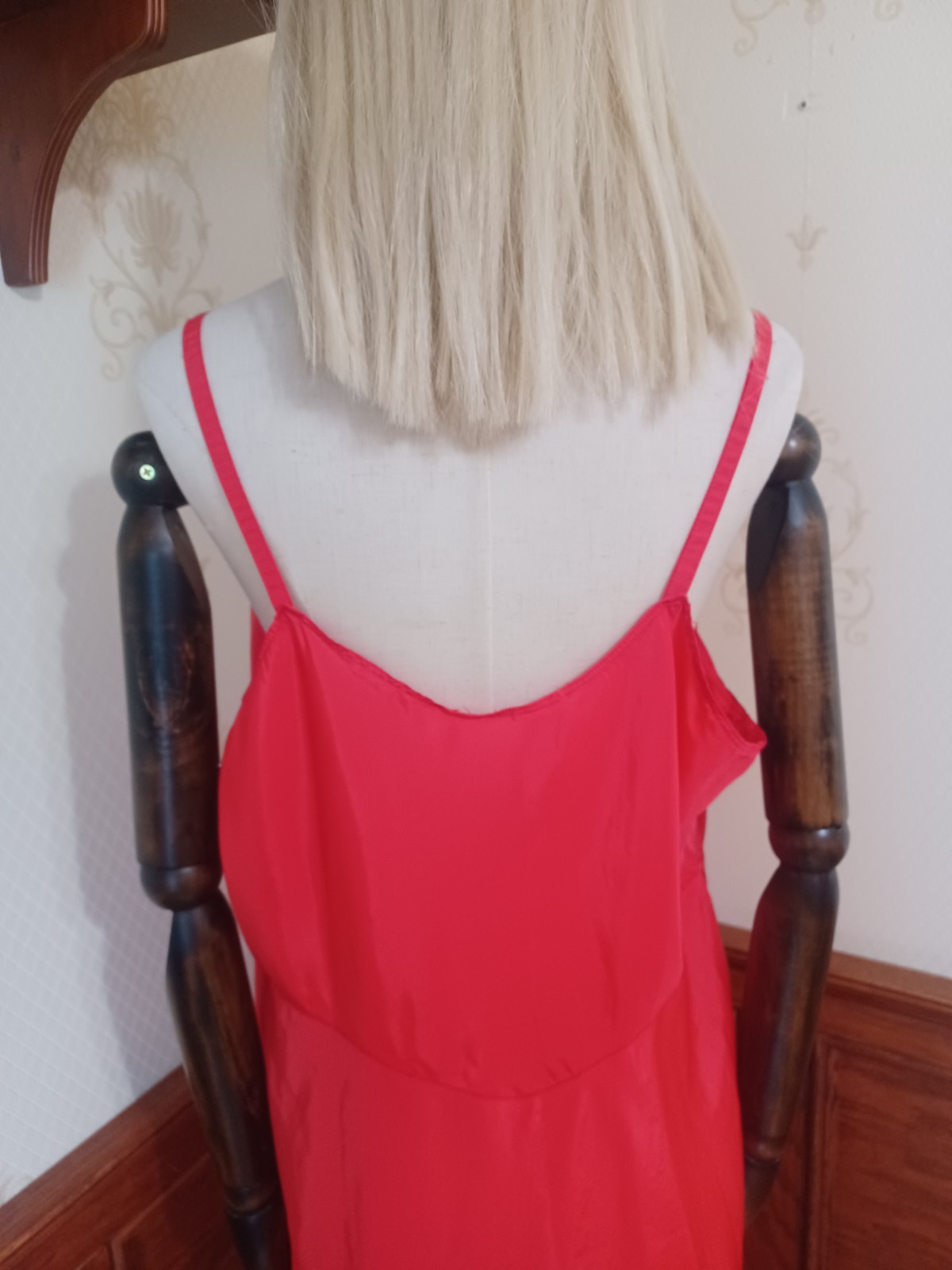 Vintage 1940s/50s Mid-century Red The Snip-It Bombshell Rockabilly Slip Dress 2X