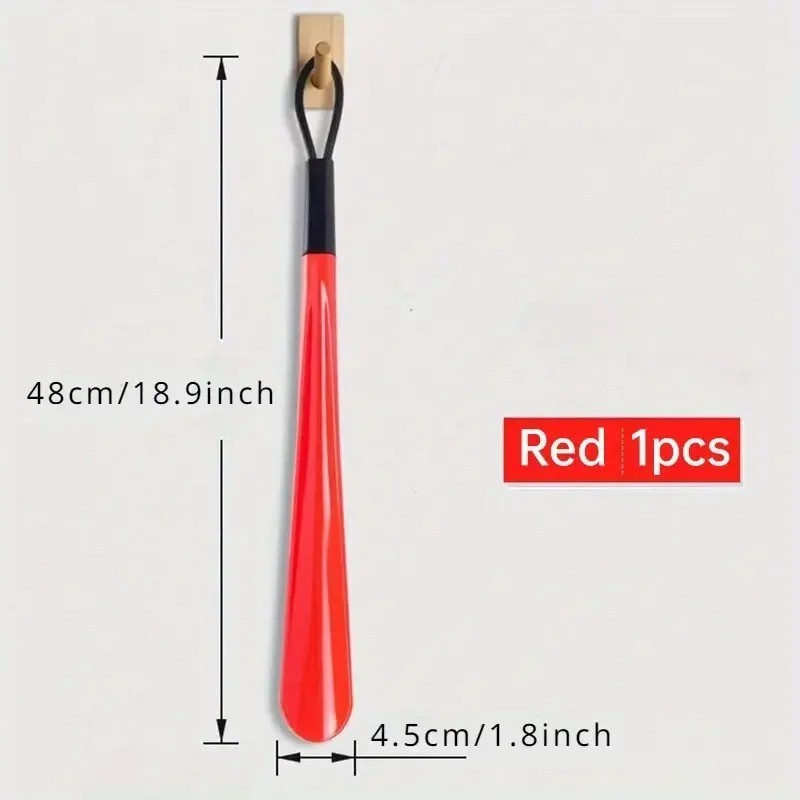 1PC Extra Long Flexible Plastic Shoe Horn – No Bending, Durable Shoe Spoon Assis