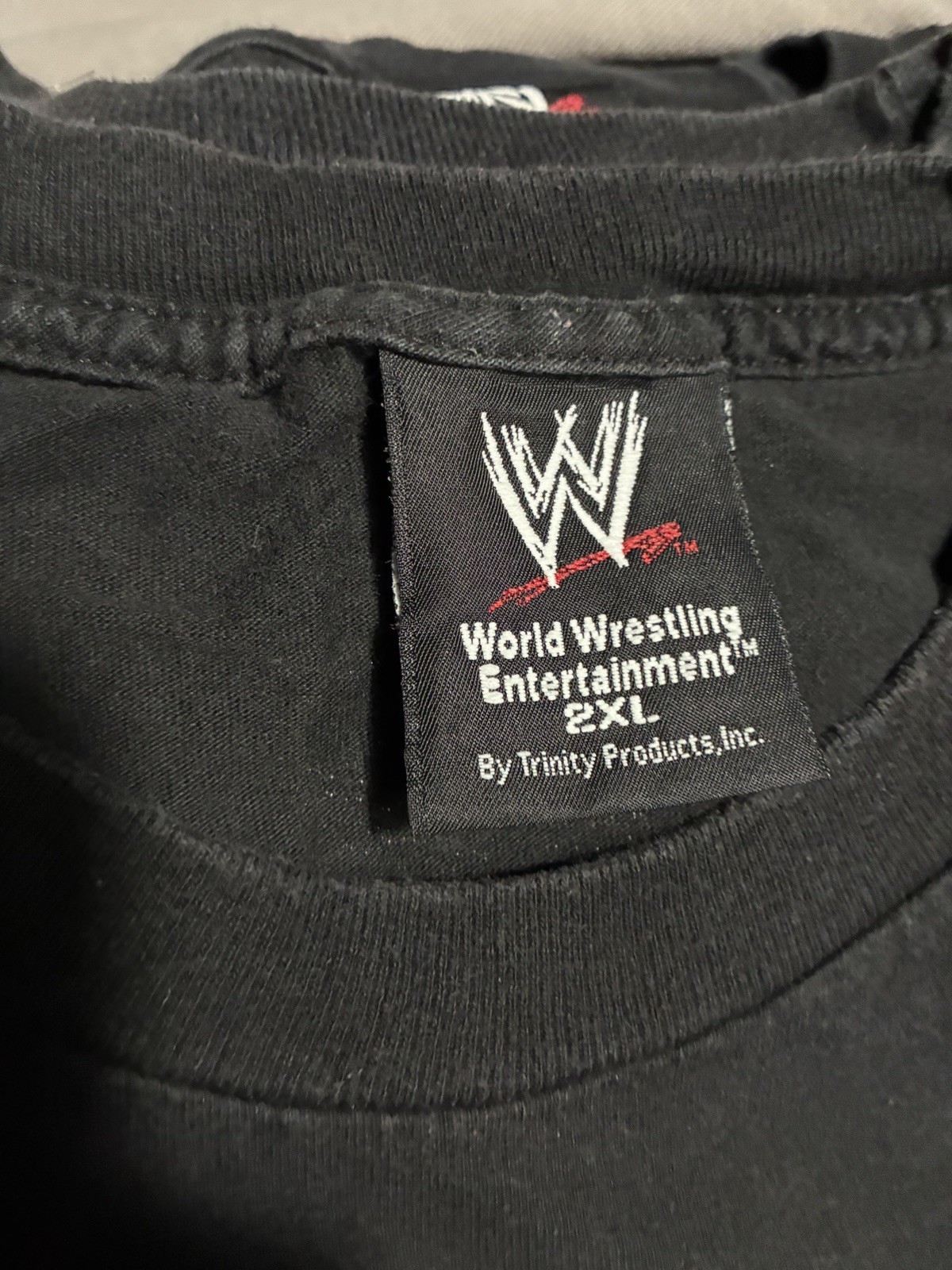 2006 Randy Orton Wrestlemania 22 Authentic Faded Distressed 2XL Black T Shirt
