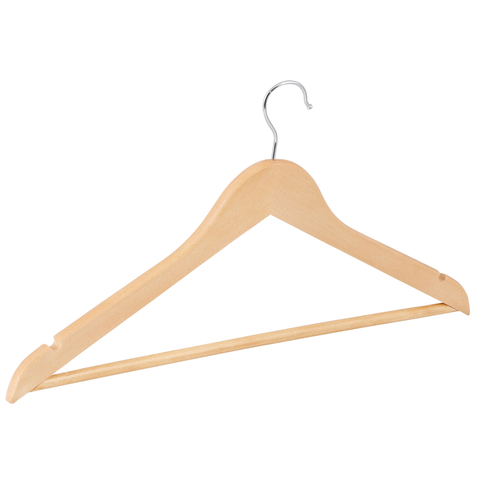 50PCS Non-Slip Versatile Closet Wooden Hanger for Suit Coat Jackets 360° Hook