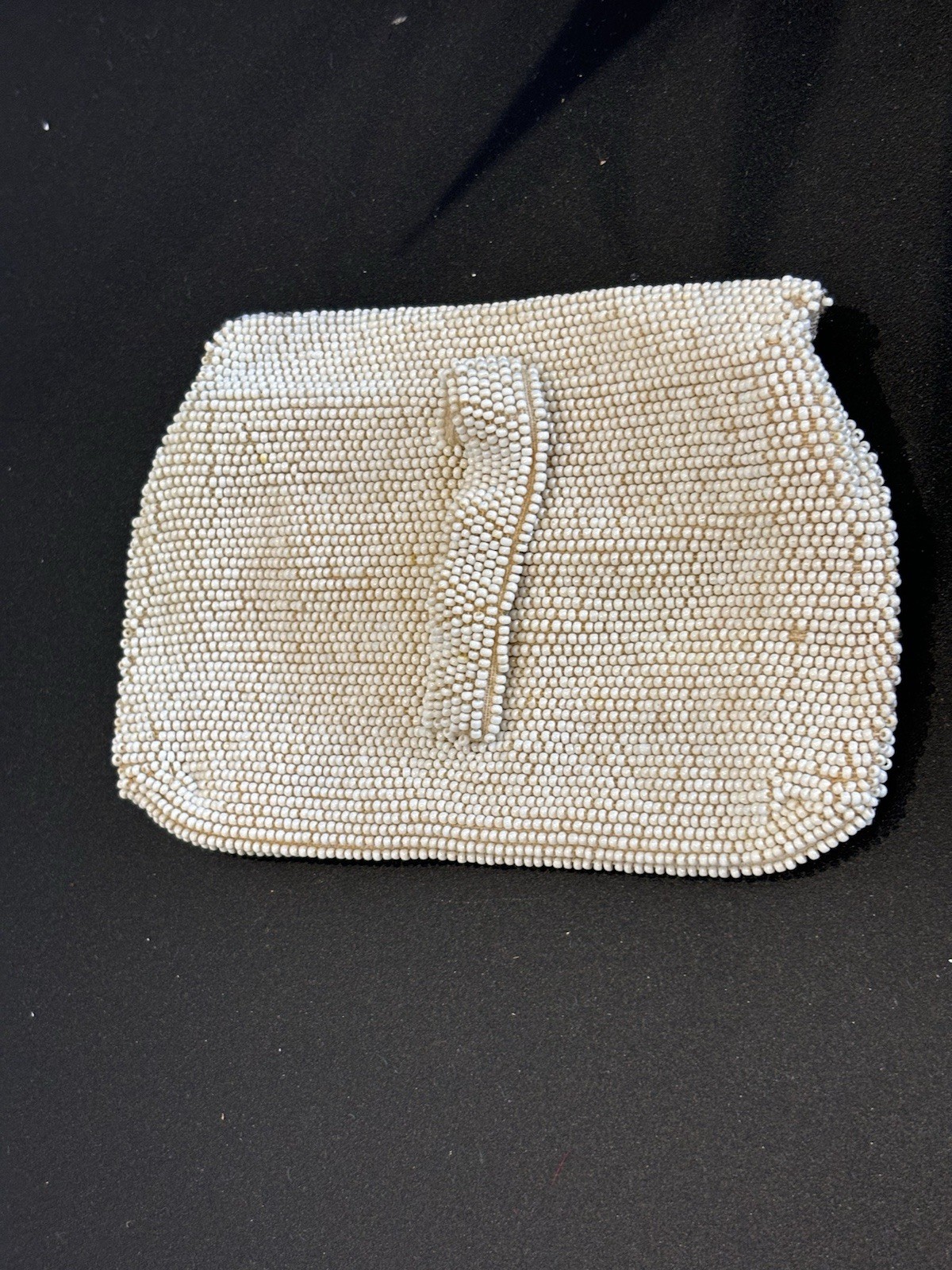 vintage Art Deco beaded clutch bag from Czechoslovakia