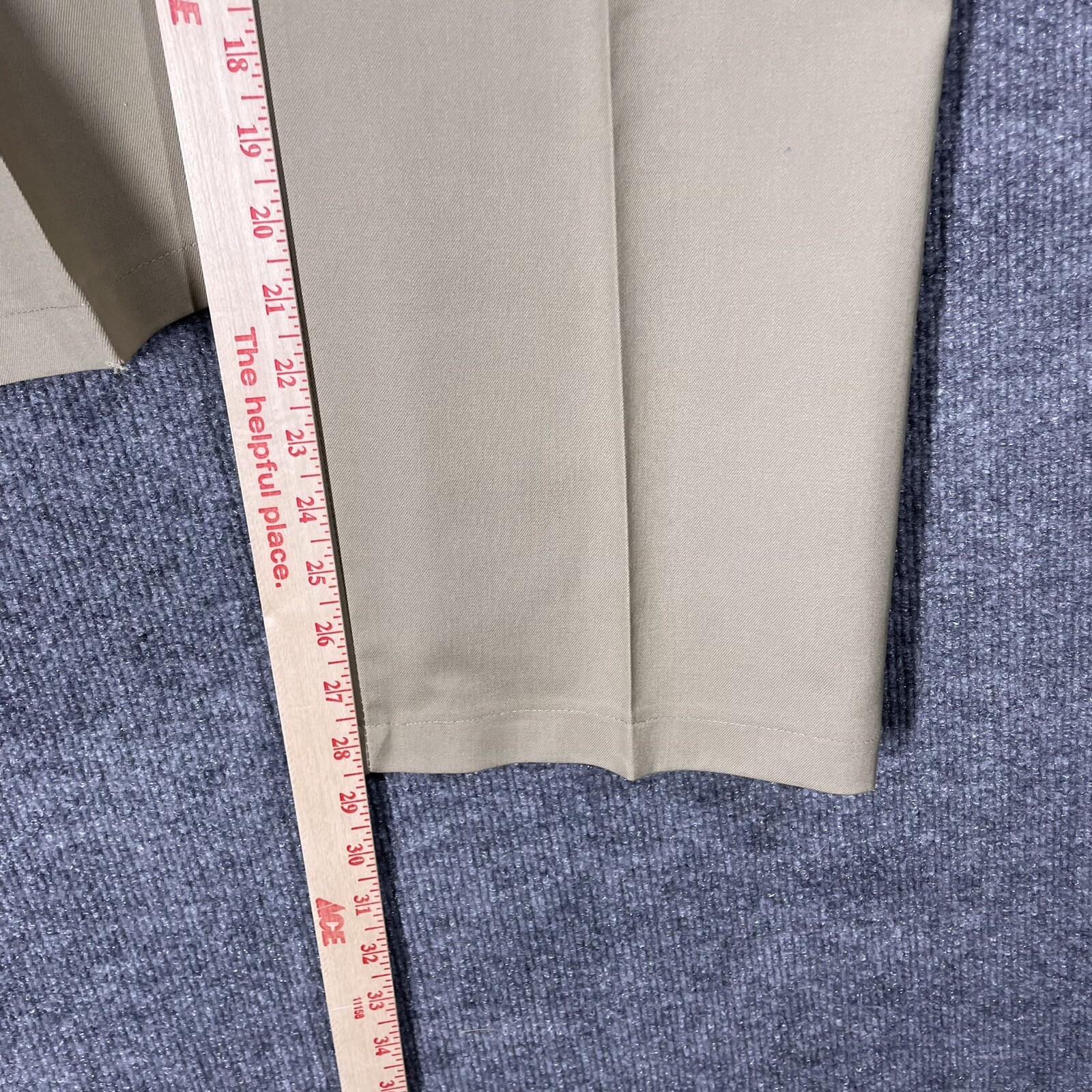 NOS VINTAGE 70s Sears Work Leisure Pants Regular Perma-Prest 33×28 Beige Khaki
