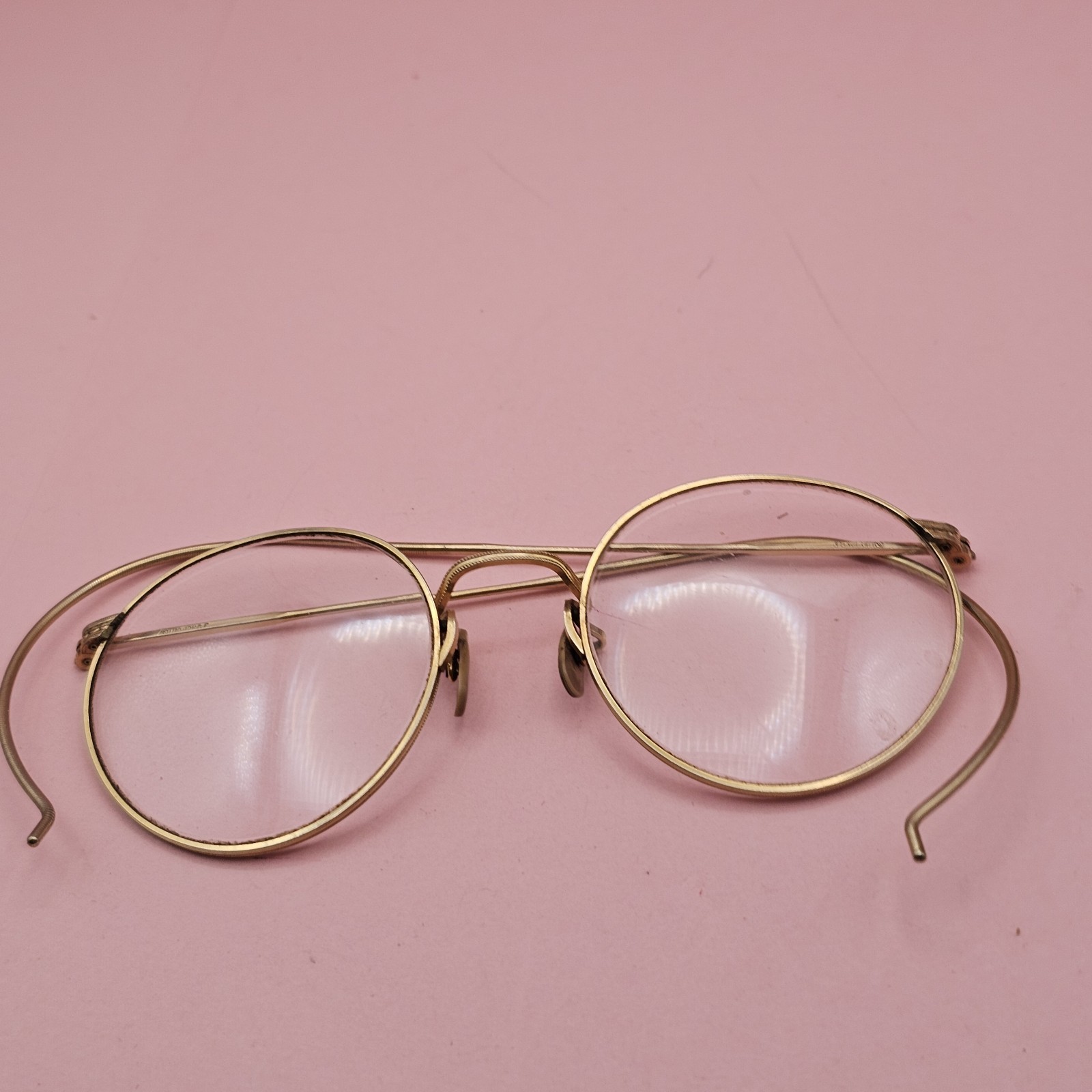 Vintage Glasses Round Fulvue FUL-VUE Eyeglasses 1/10 12KGF 12kt GF Gold Wire