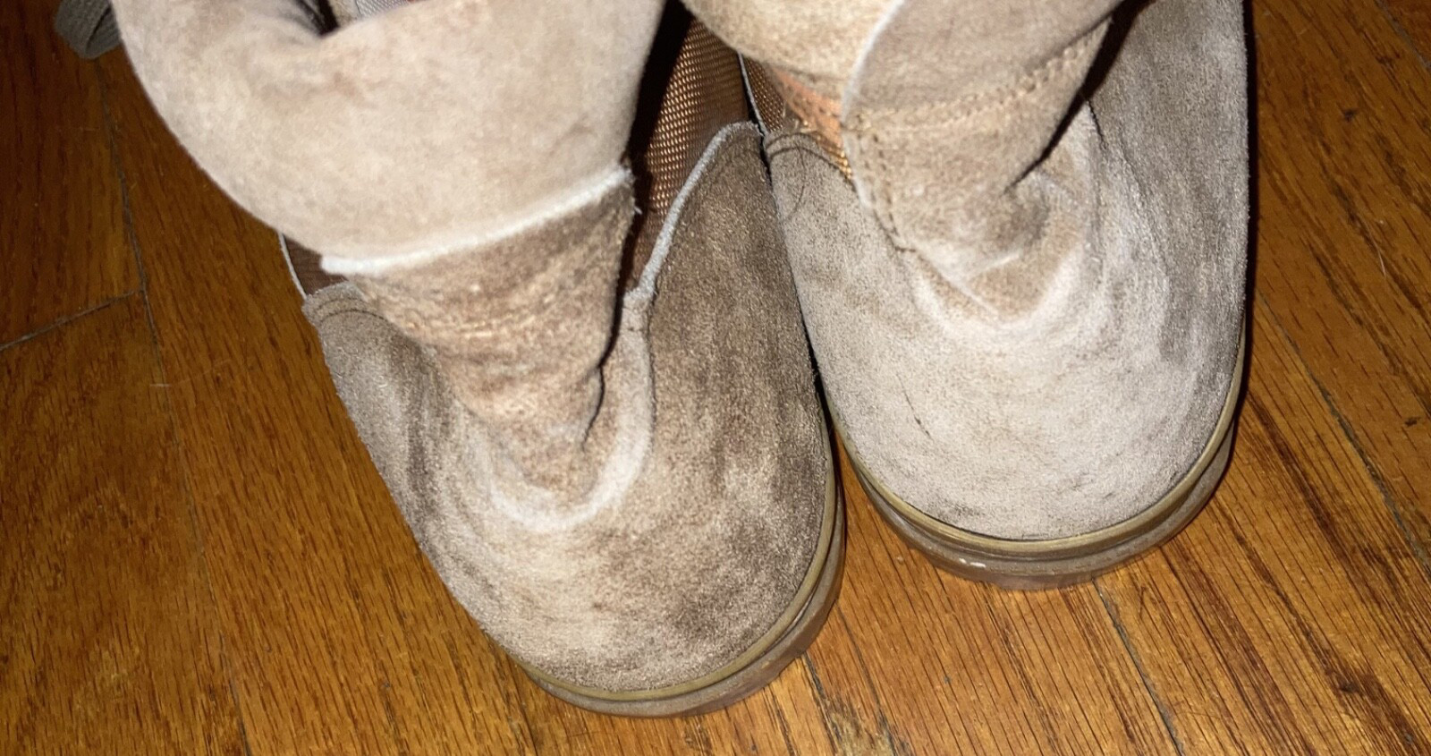 Trax Vintage Tan Brown Synthetic & Suede Hiking Boots 1970s 1980s Mens Size 11