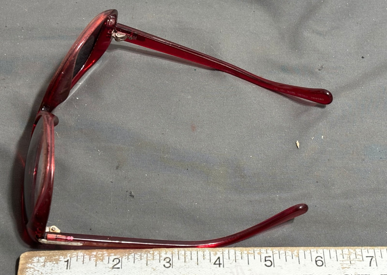 Vtg Y2K DOLCE GABBANA 8085 Ruby Red OVERSIZED women men SUNGLASSES 1785/8H 58/18