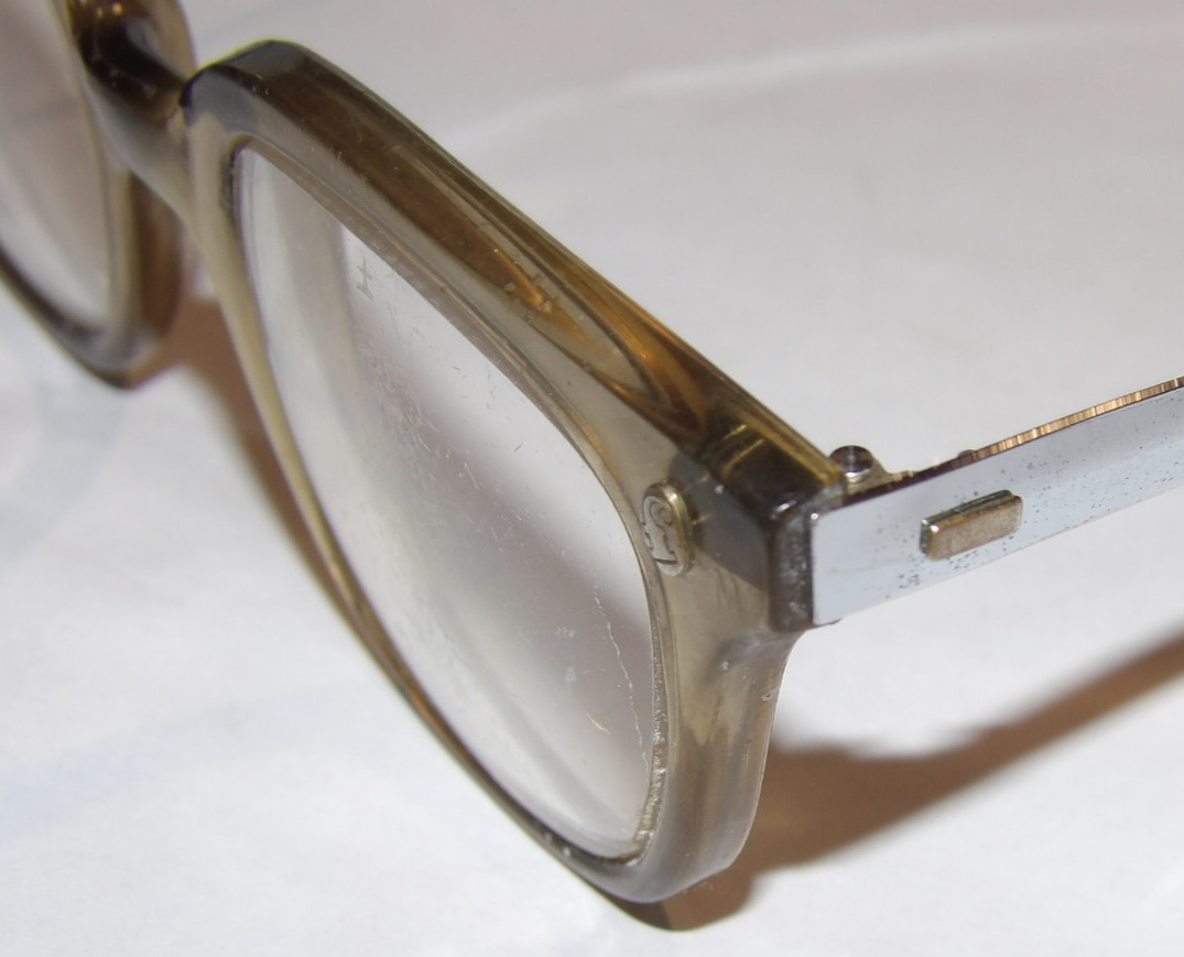 VINTAGE FENDALL T-30 SAFETY GLASSES/EYEGLASS FRAMES! 48mm LENS! 4 1/2