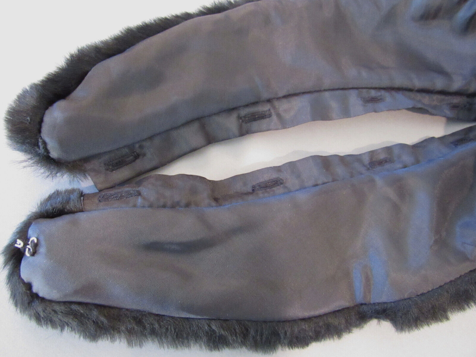 Vintage Black Fur Detachable Collar Neck Warmer