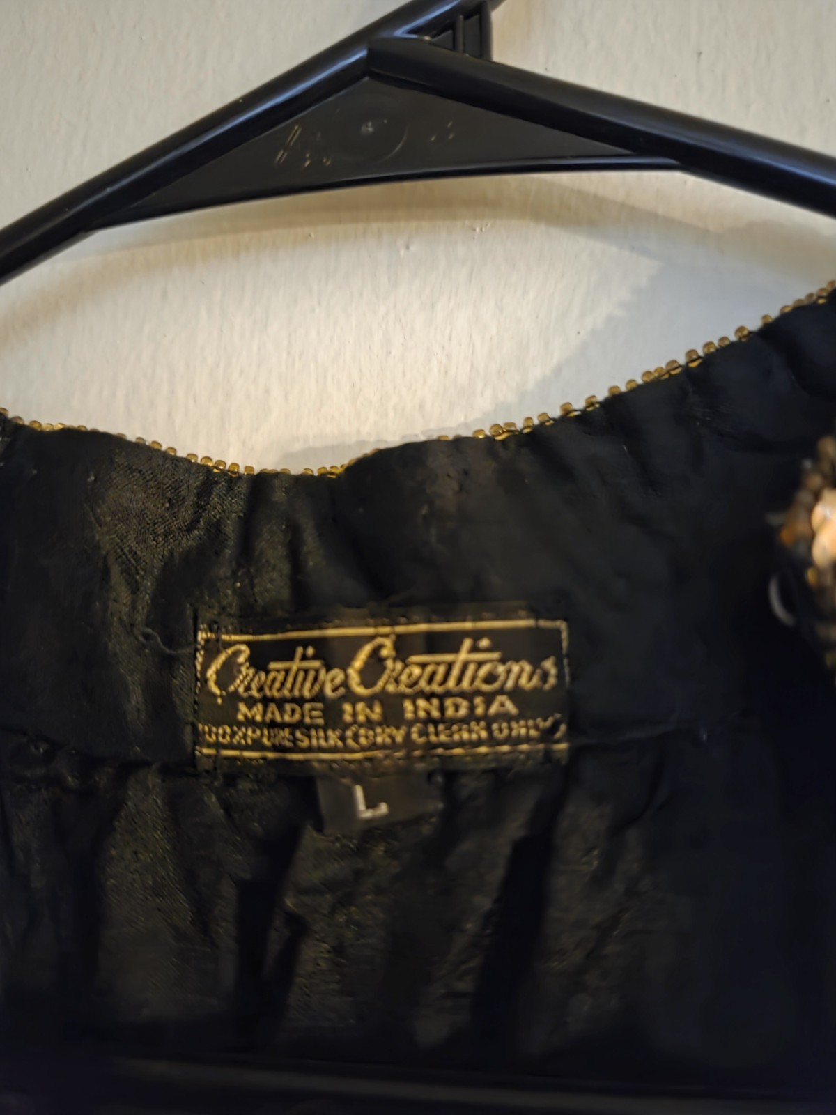 Creative Creations Women’s Silk Sequined Vest Size L