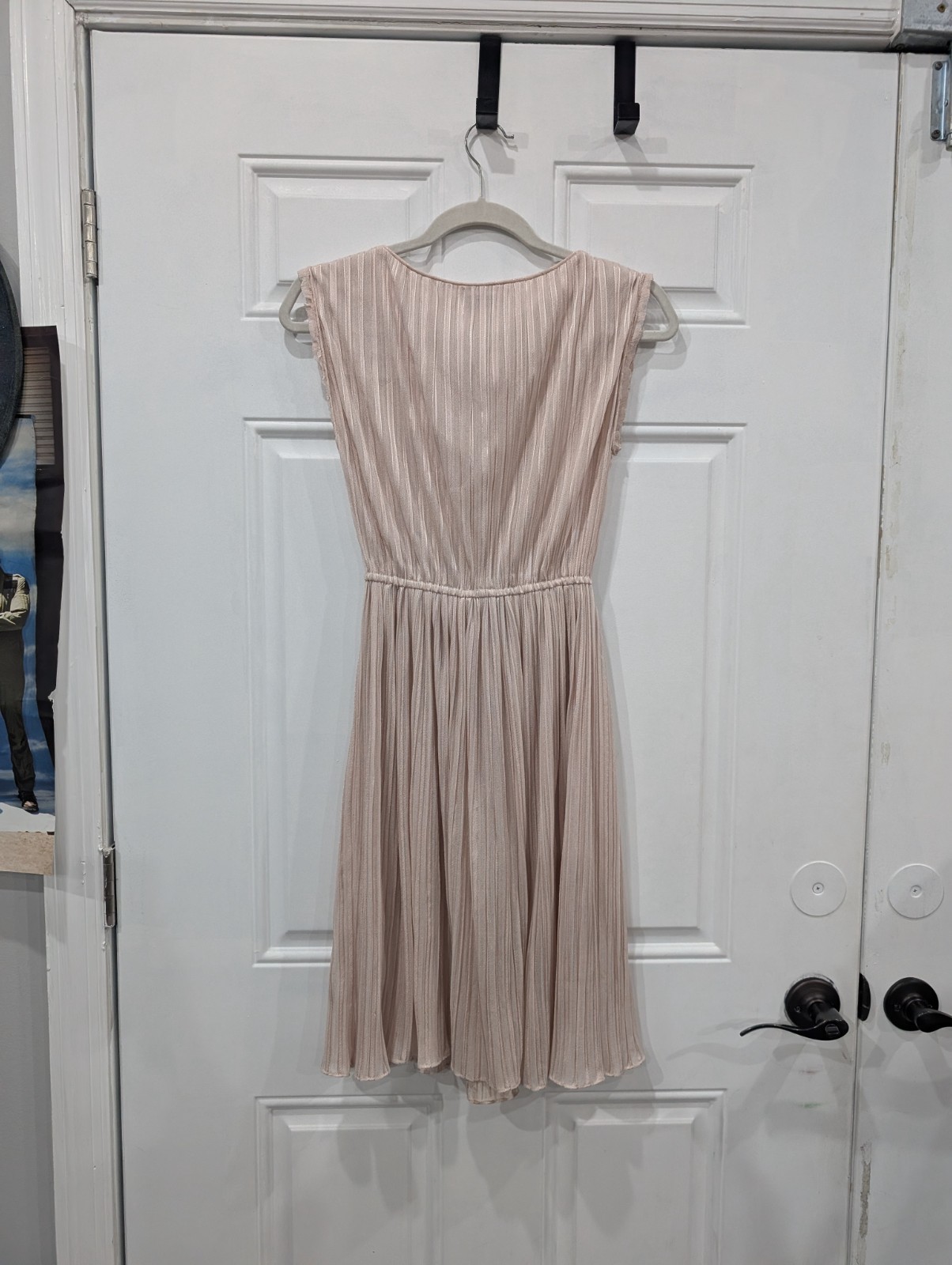 Vintage 1970s 70s P.C.F. Petites Hal Ferman Dress XS Small Light Pink