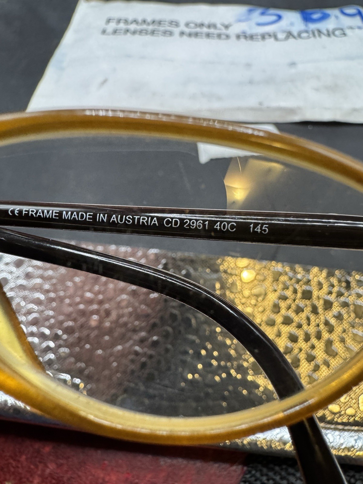 Vintage Christian Dior Eyeglasses optyl mod.CD2961 40C Austria 49-18 145mm