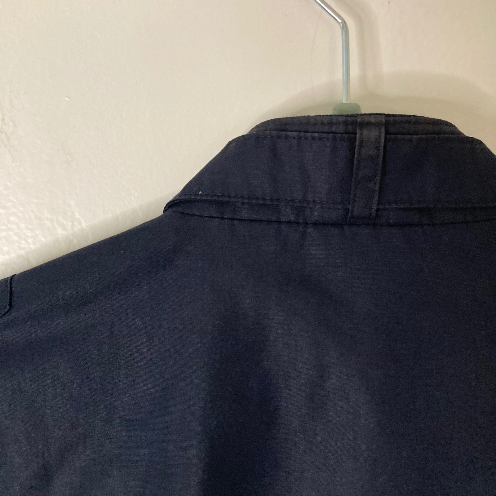 Vintage World Travel Club Cafe Racer Bomber Jacket Navy Blue Men’s Large