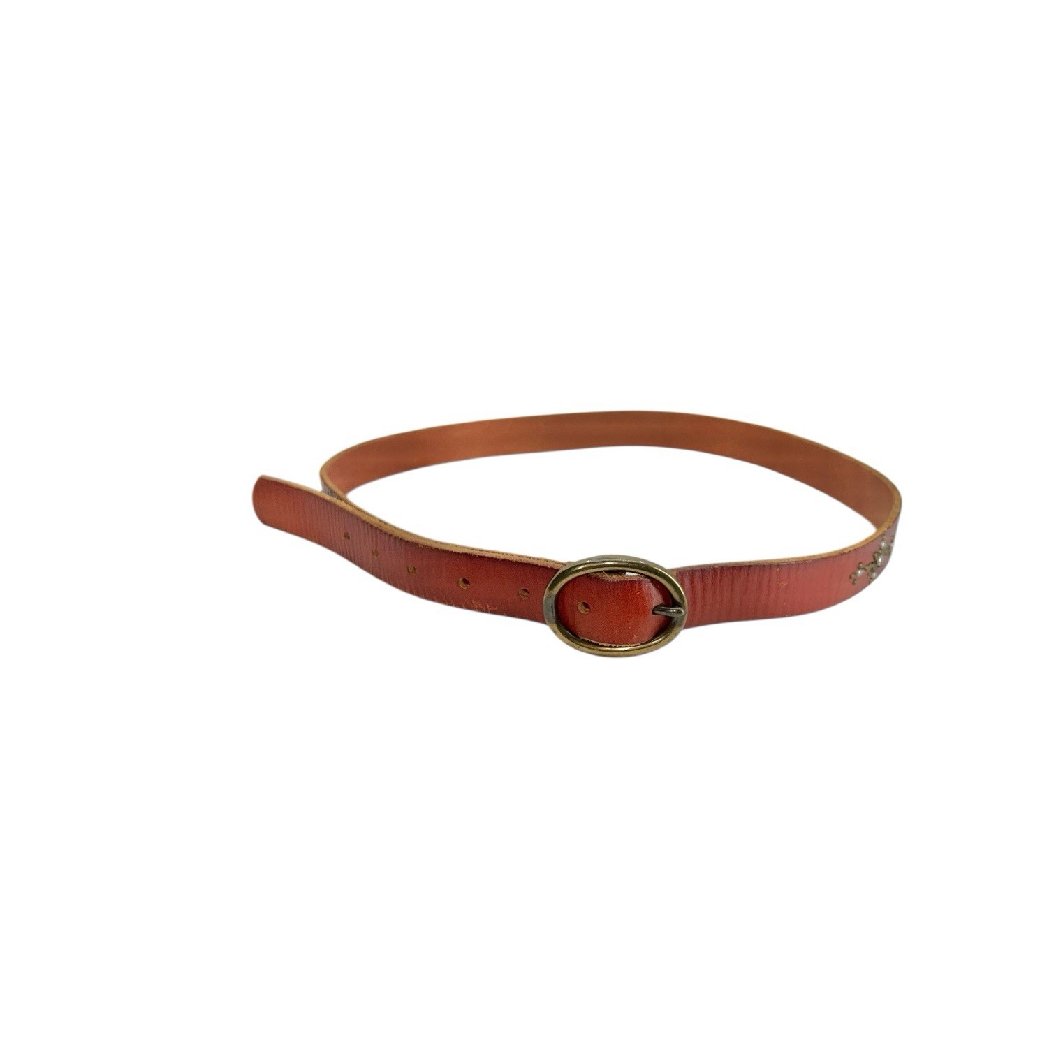 VTG AEO AMERICAN EAGLE OUTFITTERS LEATHER BELT STARBURST HIPPIE BOHO Y2K FAIRY