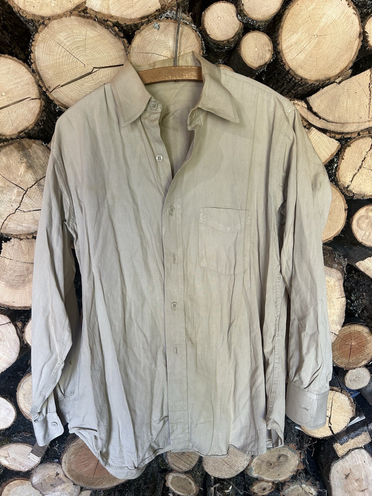 Vintage Military Button Up