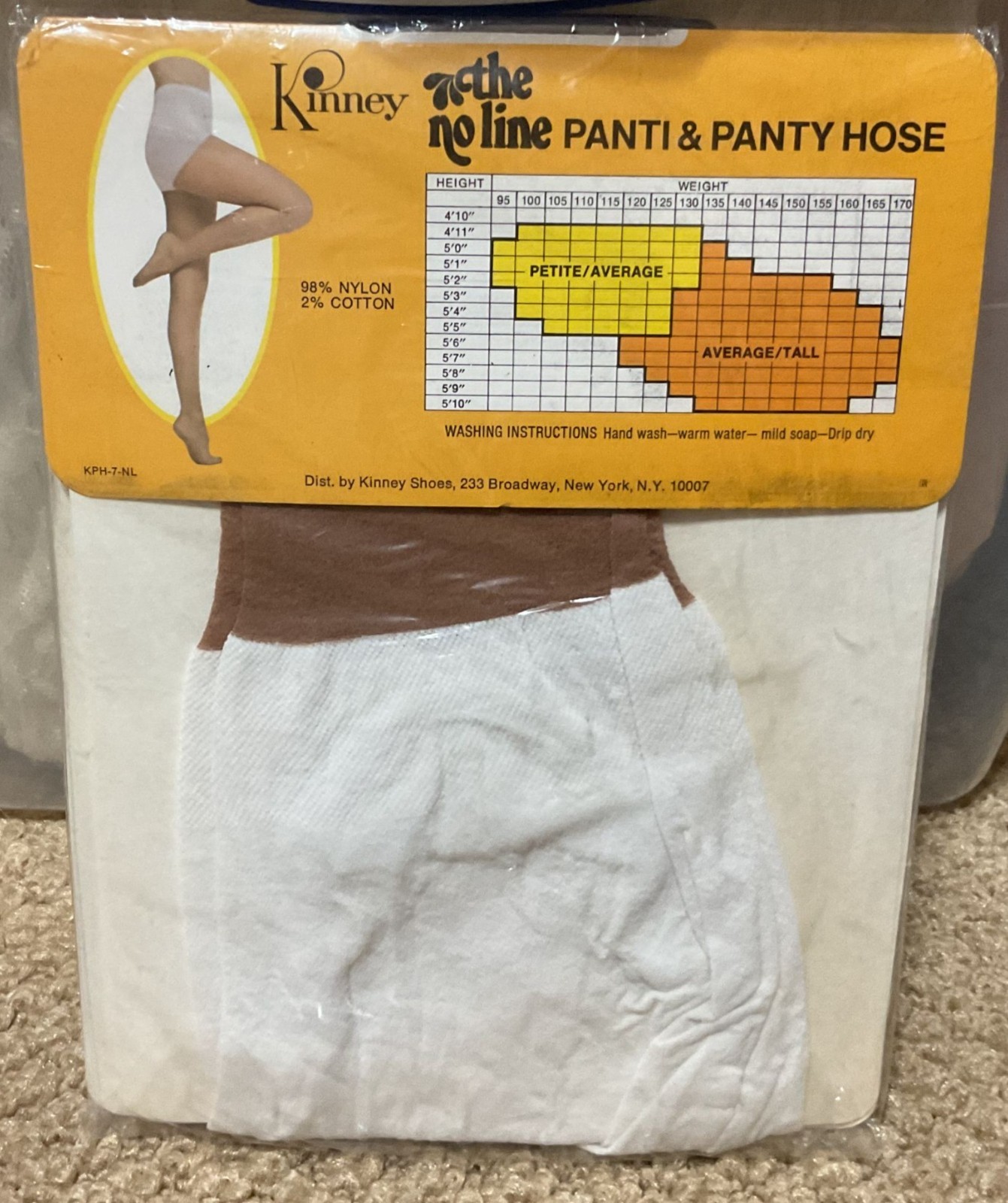 Vintage Kinney & Onli-One Pantyhose Lot Avg/Tall Stretch Nylon & Cotton Blend
