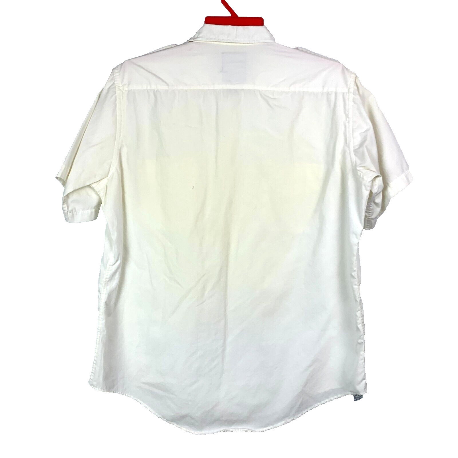 Vintage 80s Gear by Van Heusen White Button Up Camp Grunge Shirt Large Korea