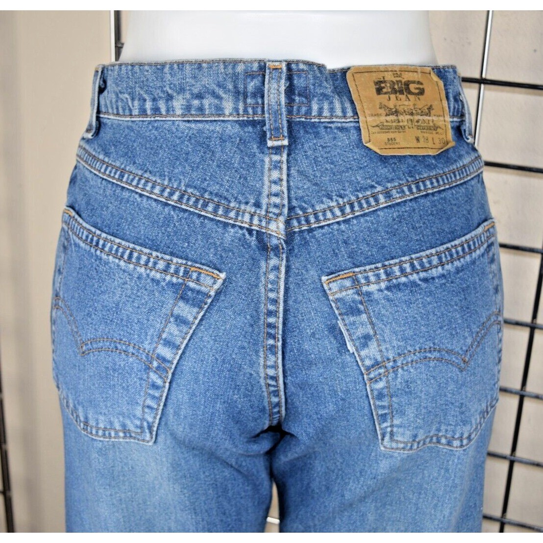 Vintage Levis Jeans The Big Jean Student 28 x 30 90s Blue Made USA c.1991 NWT