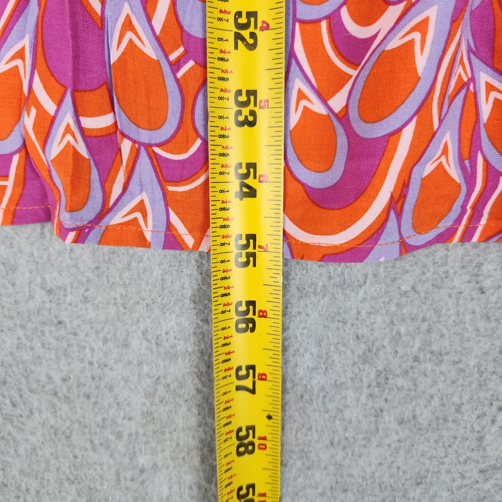 Vila Maxi Dress Womens US 6 Multicolor Retro Teardrop Print Viscose Tiered Boho