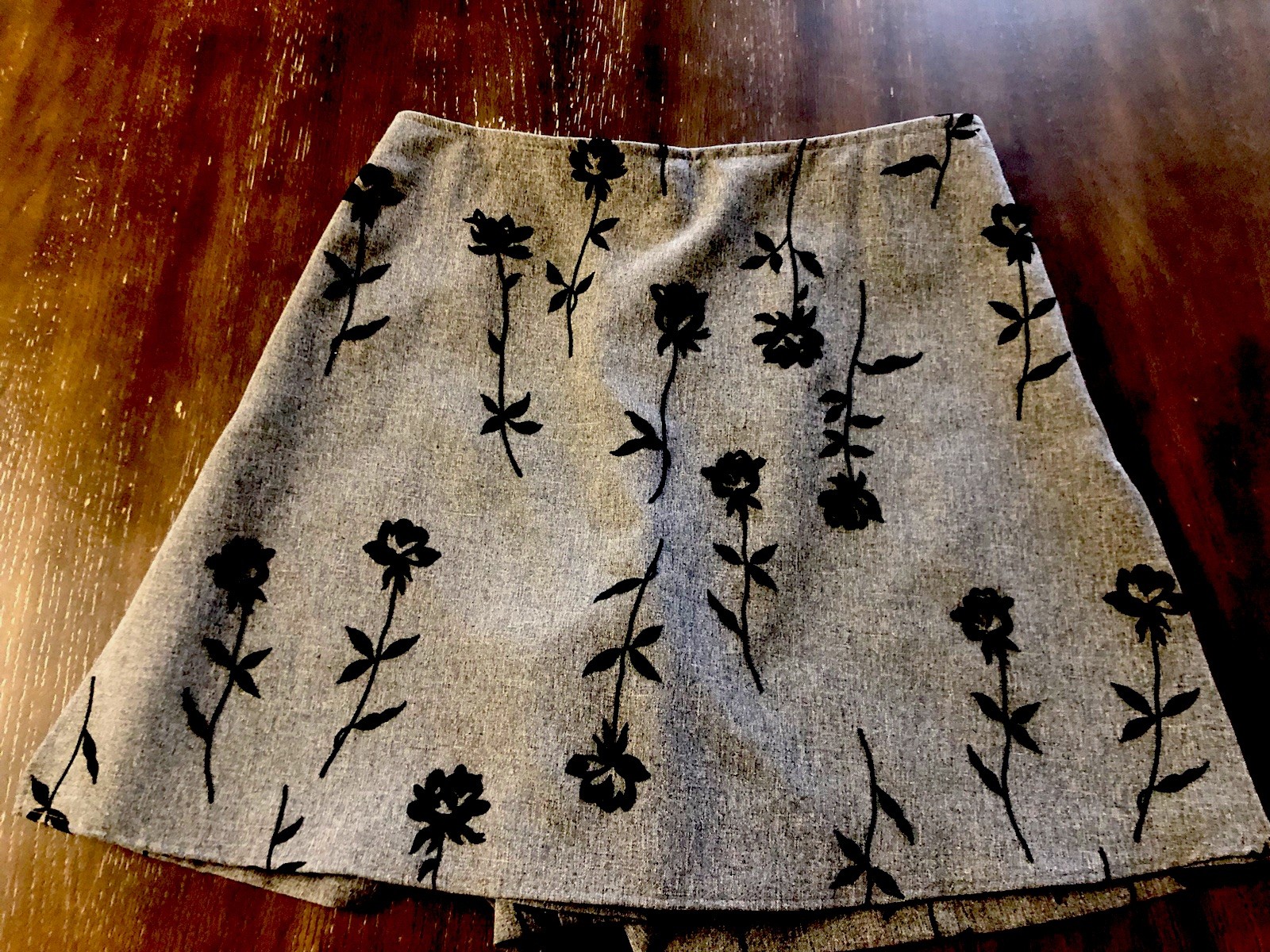 Vintage 90s Girl Code Floral Skort Size 16 Made In USA Preppy READ