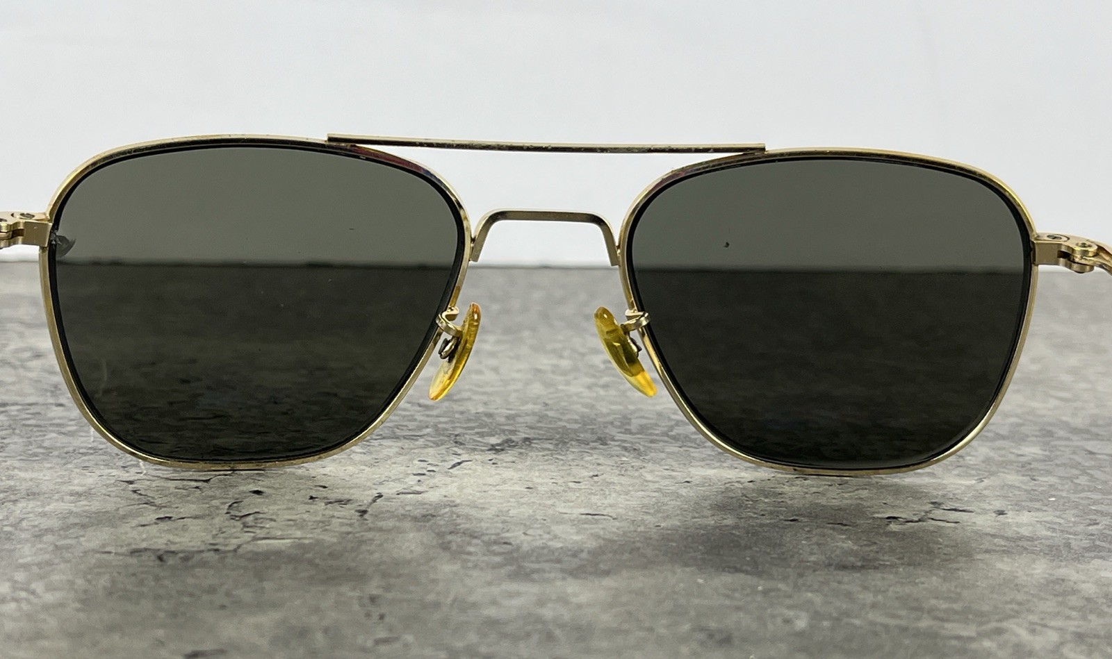 Vintage Classic Original American Optical Aviator Pilot Sunglasses 5 1/2 A/O