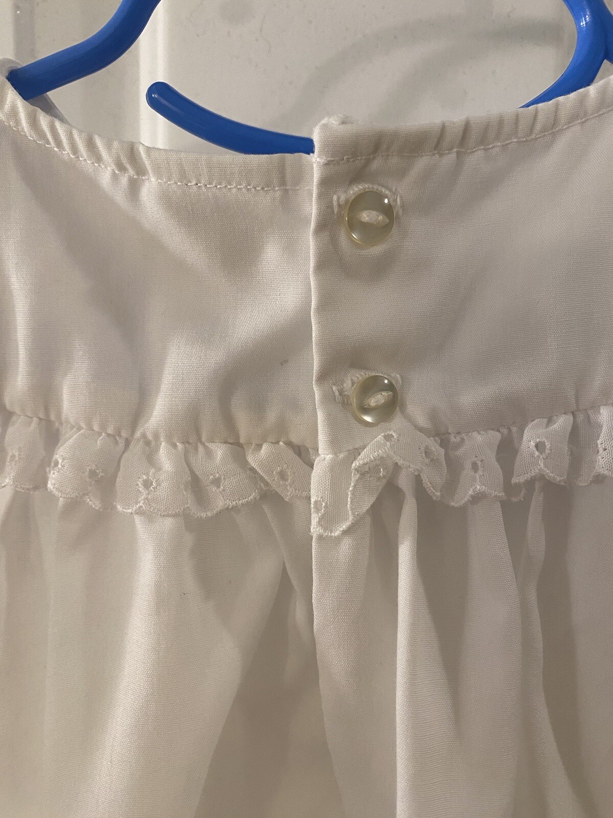 Vintage The Smockery Girl’s Size 4T White Polyester/Cotton dress