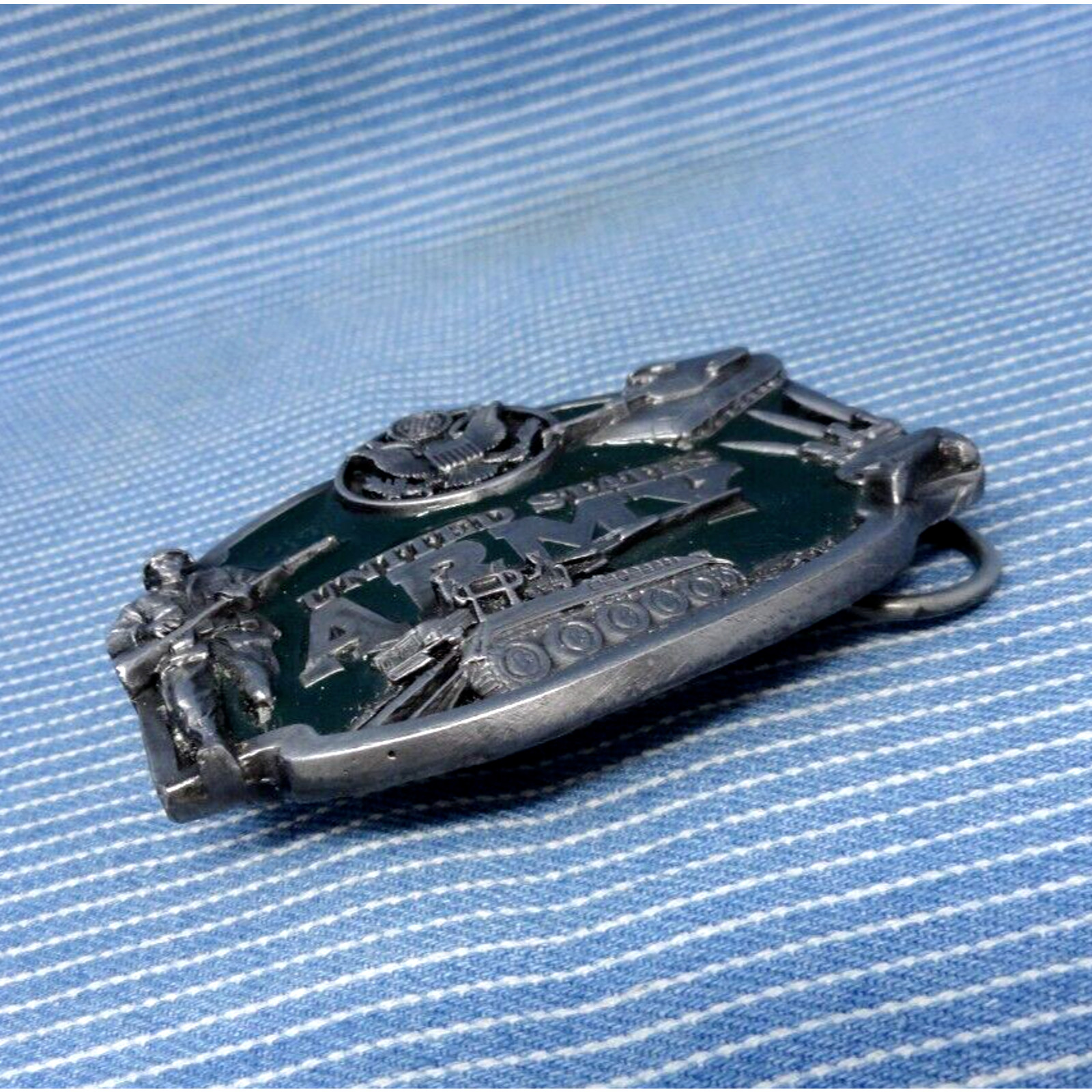 United States Army Belt Buckle US Military Seal Infantry Vtg 80s Siskiyou.TYC284
