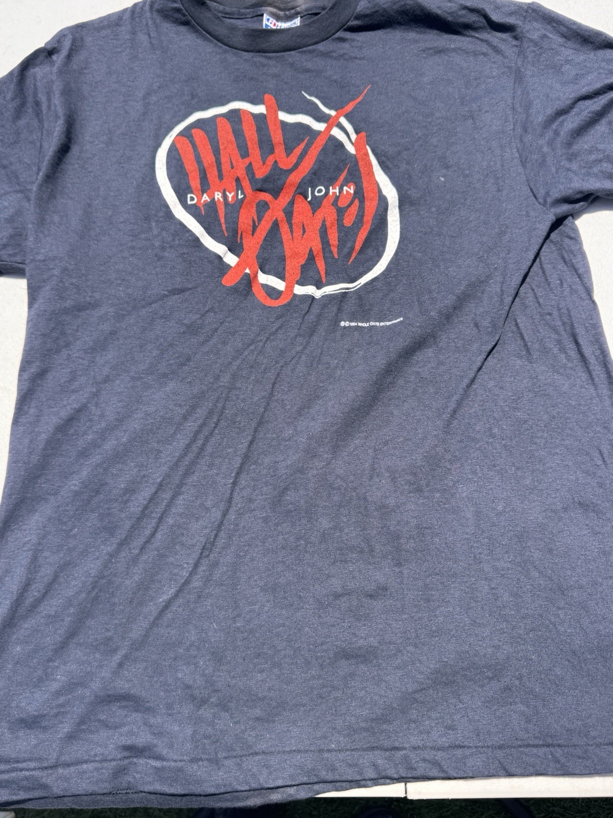 Vintage 1985 Hall and Oates Concert Big Bam Boom Tour Shirt XL EUC