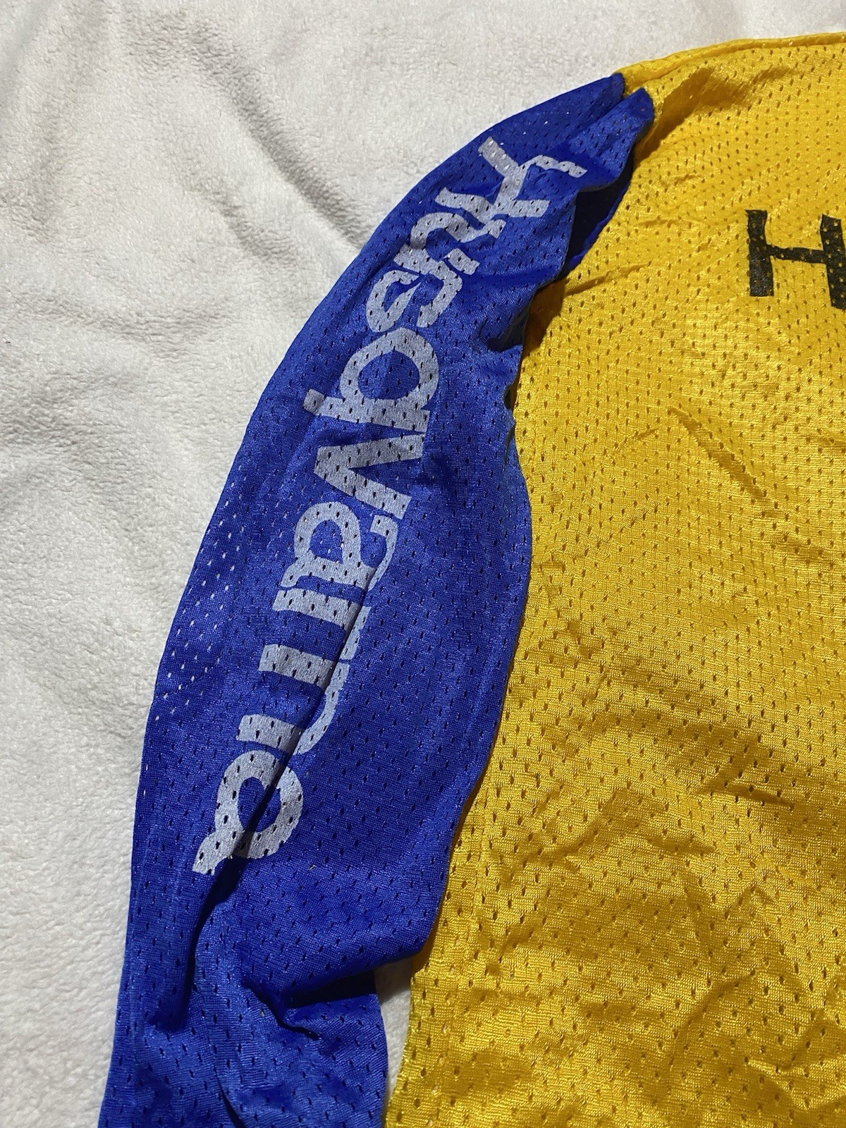 vintage 70s HUSQVARNA HUSKY MOTOCROSS JERSEY VIKING Sz Small Longsleeve