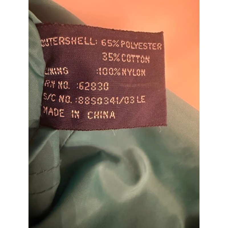 Lands’ End Reversible Bomber Jacket – Blue & Teal Nylon/Poly Blend – Size M