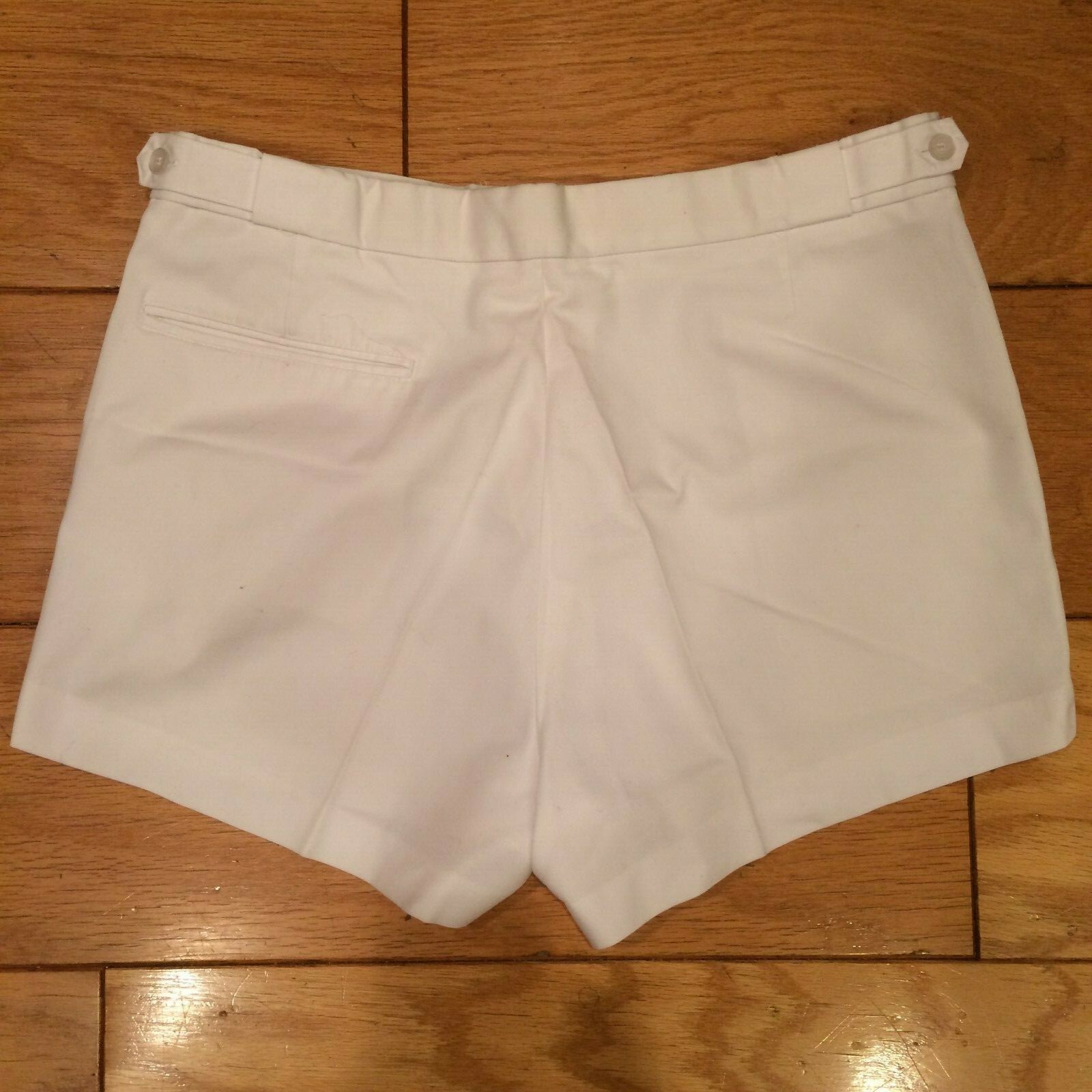 Cross Court vintage 70s ultra white tennis shorts polyester cotton vtg normcore