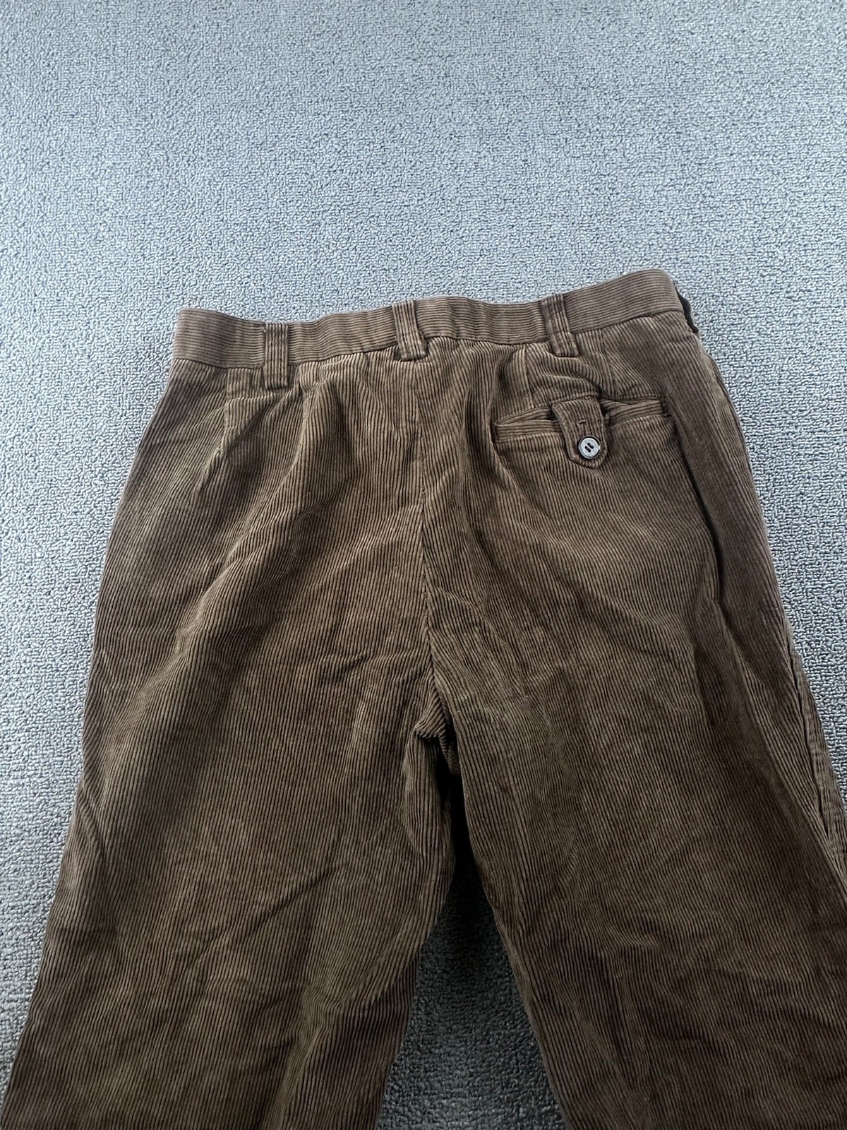 Vintage JCPenney Pants Men 30 Brown Flared Corduroy Bell Bottom 70s Disco Rocker