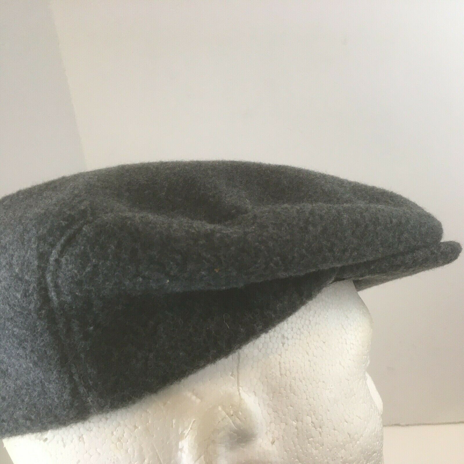UNITED HATTERS CAP VINTAGE MILLINERY UNION 7-71/8 NEWSBOY GREY MEN S MADE USA