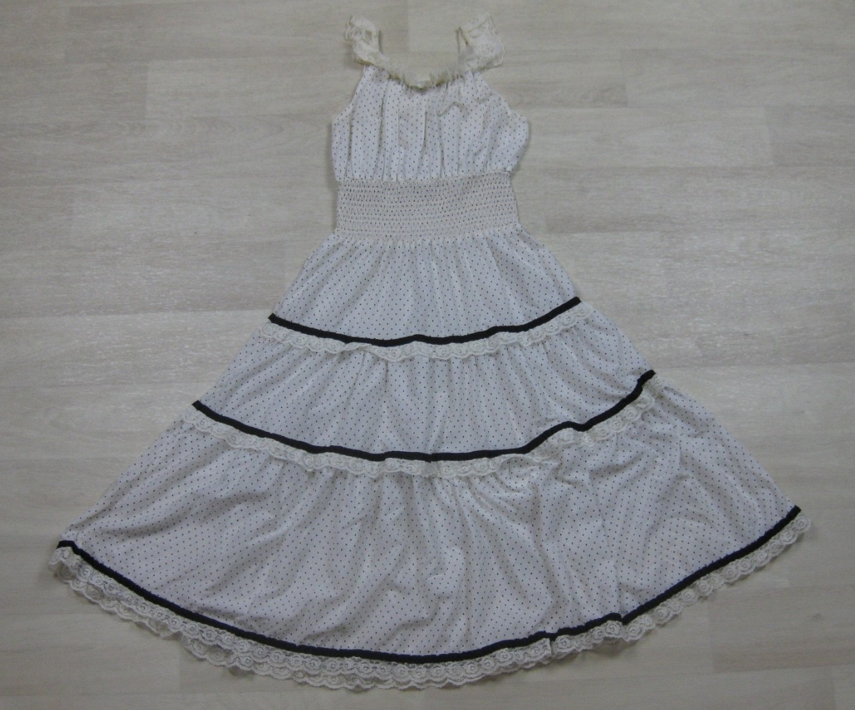 Vintage 70s Midi Prairie Dress (L) Swiss Dot Romantic Boho Jonathan Logan
