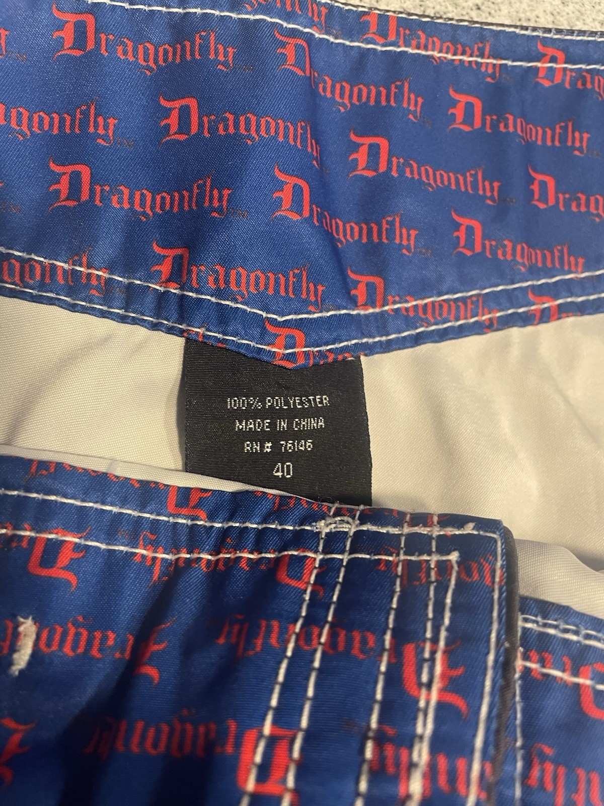 VTG Dragonfly Iron Maiden Board Shorts Men’s 40 Somewhere In Time Swim Trunks