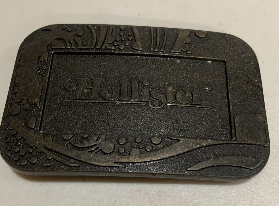 VTG Rare Hollister Promo Belt Buckle Surfer Beach Surf Sand California Excellent