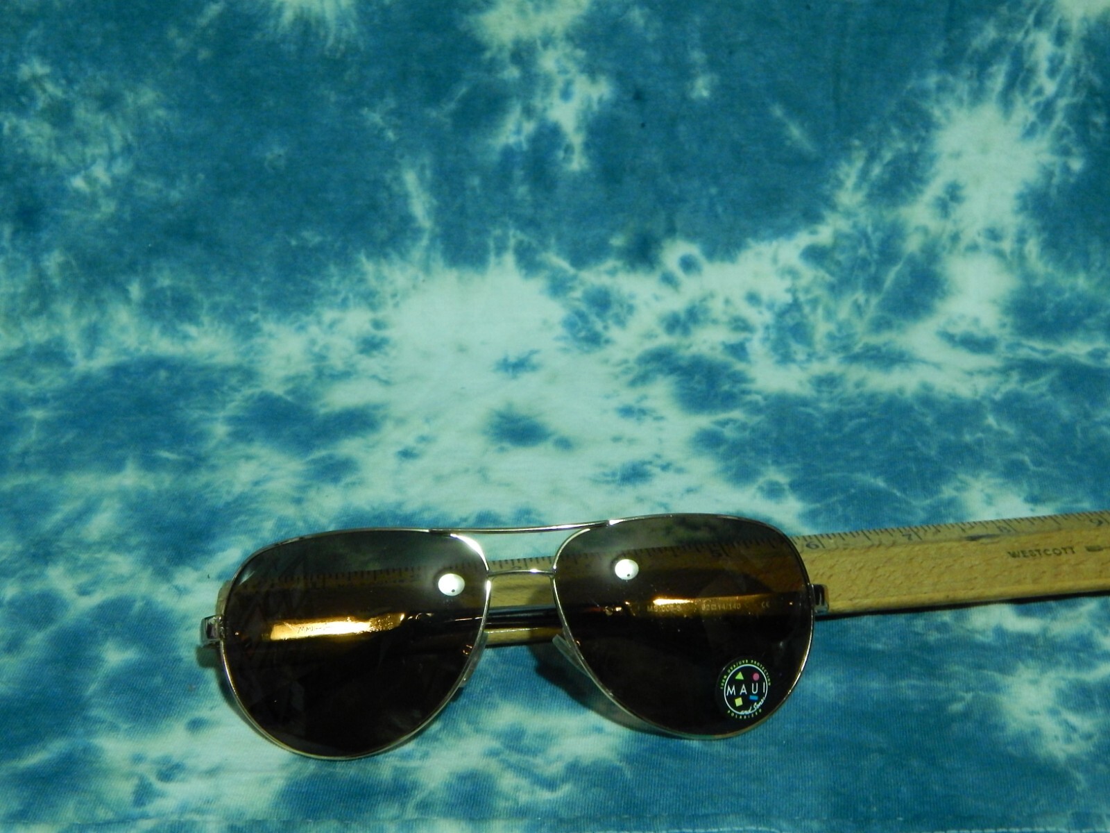 Maui and Sons 100% UV Protection Polarized Aviator Sunglasses Vtg Shades 😎