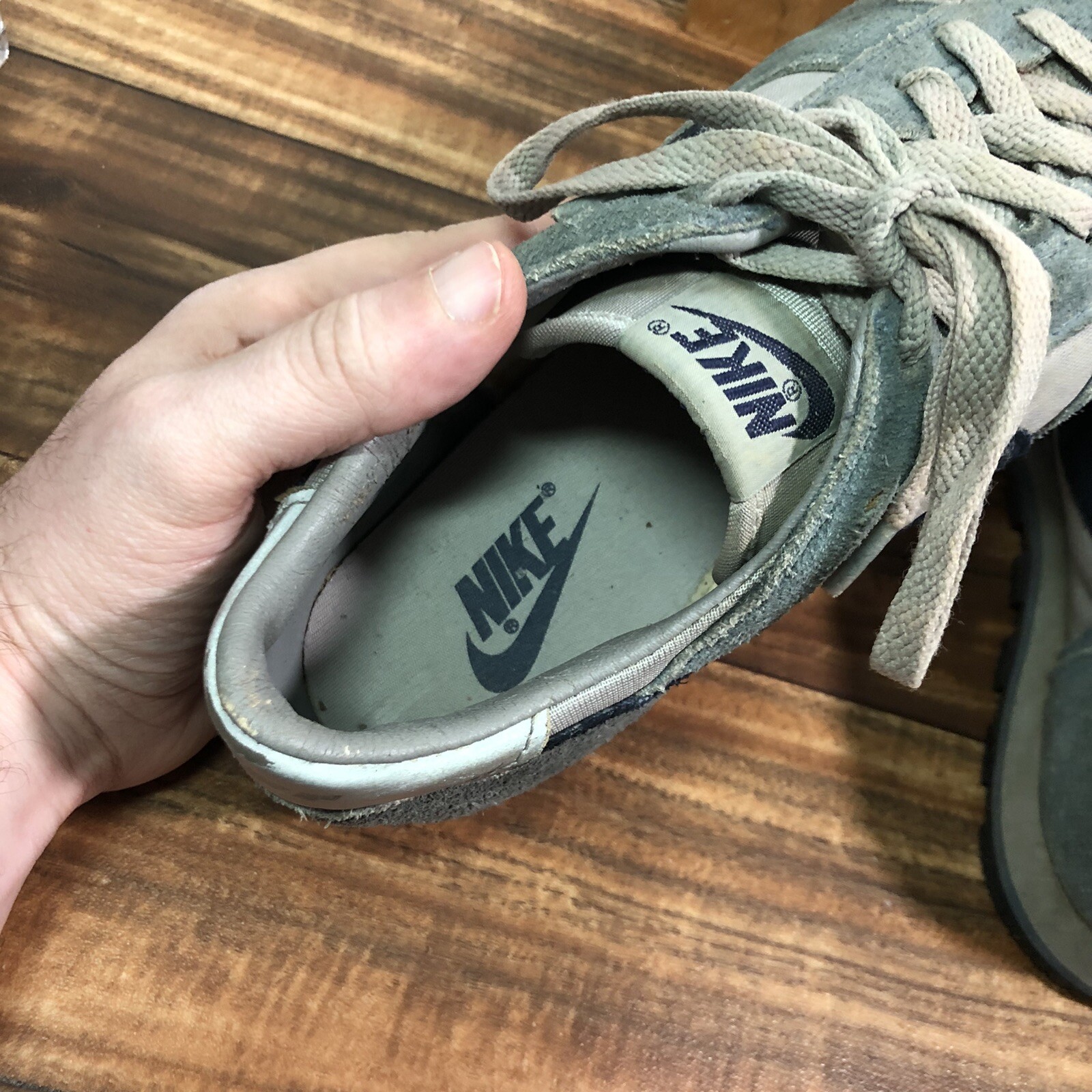 Vintage Early Nike Tennis Shoe Sneakers Size 9 850305 TY See Photos Waffle Tread