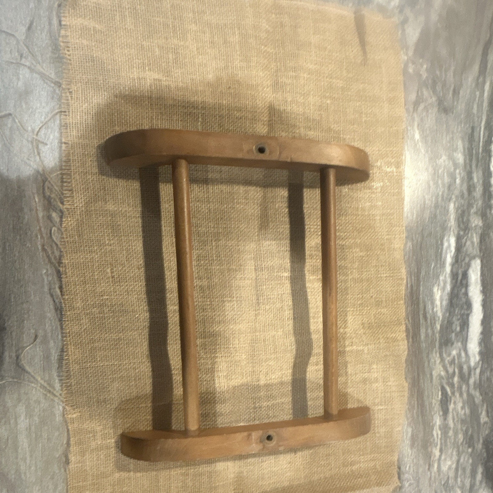 SPQR Made in Italy Wooden Valet Clothes Stand w/ Hanger Top & Tray Brown