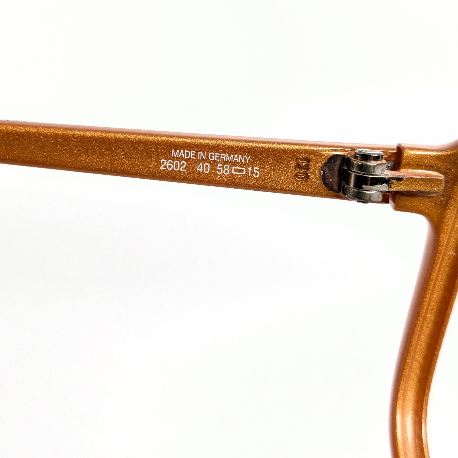 Christian Dior Eyeglass Frame Women 2602 40 Orange Metallic Gold 58/15/135 Optyl