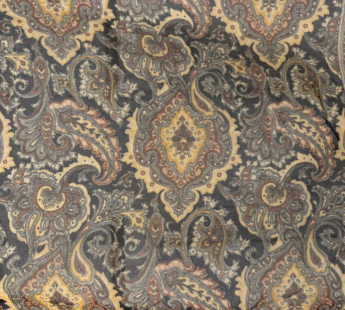Paisley Square Scarf Made In Italy -19.5” X 19.5”